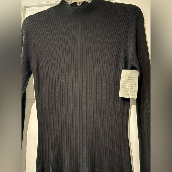 Proenza Schouler NWT Lila Ombré Detail Long Sleeve Merino Wool Sweater Dress S - Picture 8 of 9